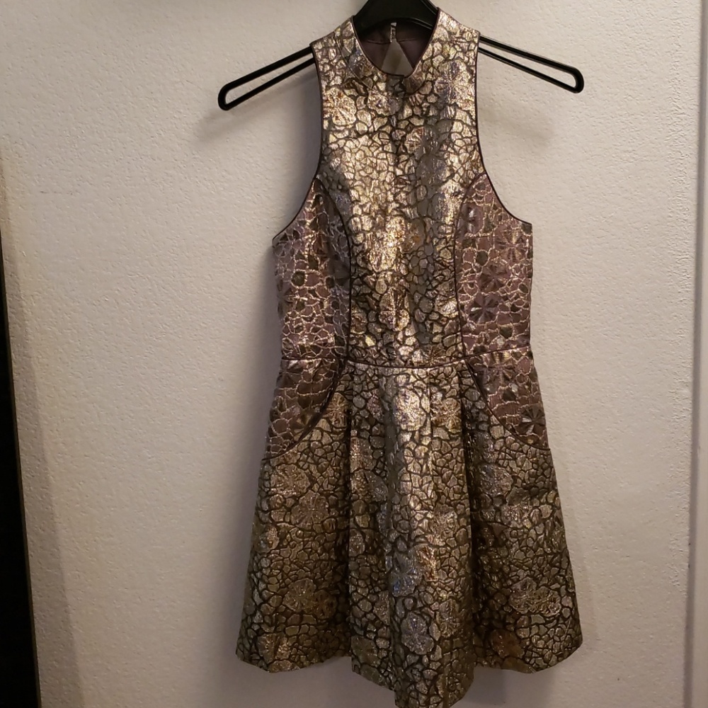 Elegant Metallic Dress
